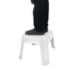 Gracious Living 9.5-Inch Tall, Sturdy Non Slip Plastic Single Level