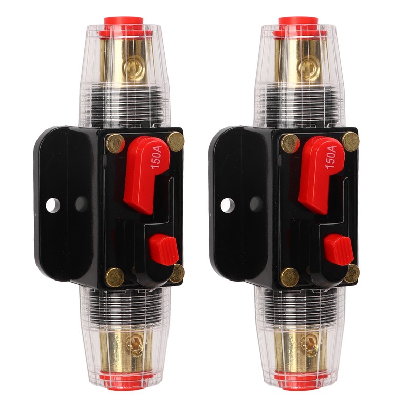 12‑24V Inline Circuit Breaker with Manual Reset Fuse Holder Battery