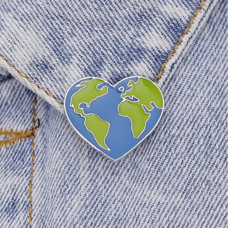 Earth World Love Heart Eco Climate Change Peace Recycle Ocean