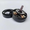 2Pcs Antique Light Switch,Mounted Wall Light Switch,Round Old-Fashioned Flat Toggle