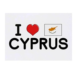 'I Love Cyprus' Temporary Tattoo - Water Resistant, Skin-Safe, Non-Toxic Transfer (TO00053164)