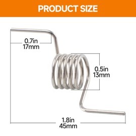 (2PCS) WR01X11052 Refrigerator Door Spring Hinge Vertical Frame, Suitable for GE appliances GFE28GYNBFS, GYE18JSLGFSS, GNE25JSKFFSS, can Replace PS6011724, 3031611 Refrigerator Baffle Door Spring