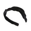 VINGTAINE HK-238-BK- Frilled Velvet Headband Hair Access, Elegant, Simple, Cute