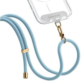 As shown Colorful Rope Phone Strap with Gold Clasp for Secure and Stylish Carrying
