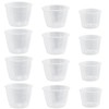 DOERDO 12Pcs Plastic Transparent Rice Measuring Cup Kitchen Measuring Tool