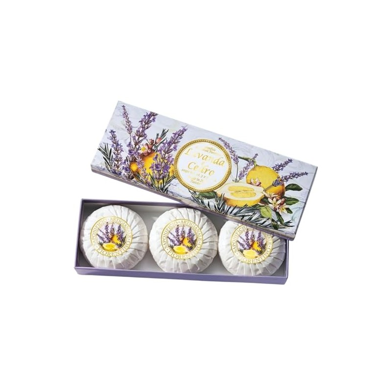 FIORENTINO 3 Pcs Fiorentino Lavender & Chedro Soap