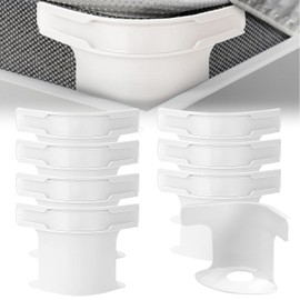 QianMu Clips de Fijación para Sábanas, Bed Sheet Fixing Clips, Genérico Bed Lock, Evita sábanas Sueltas, Compatibles con Todos los Colchones (4 Piezas, Blanco)
