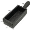 FindingKing 4 100 oz Cast Iron Bar Ingot Molds W/