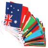 100 Countries Consecutive Flags [Length 25 m] for Sports Events,