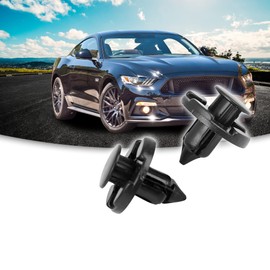 ACROPIX Plastic Rivets 8mm Hole Diameter Retainer Clip Plastic Rivet Drive Mud Flap Bumper Fender Push Clip for Nissan Black 30pcs