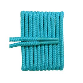 FeetPeople Round Shoe Laces for Boots/Shoes, Teal, 45 in. x 1 Pair