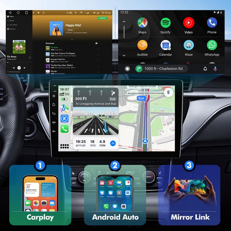 Android 13 Car Radio for 2+32G Dodge RAM 1500/2500/3500 2013-2018