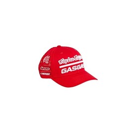 GASGAS Troy Lee Designs Team Curved Cap, Red, One Size