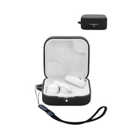 Compatible with CMF by Nothing Buds 2A True Wireless Noise Cancelling Earphones,Premium Silicone Shockproof Protection Skin Touch Charging Port Accessible, Front LED Visible with Lanyard,Black.