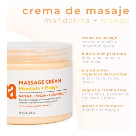 Crema De Masaje Bcl Spa Mandarina Mango 454 Gr Mandarina Y Mango