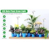 Monehet 2Pcs Plant Grow Light, Full Spectrum, Brightness Adjustable, Auto