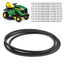 GX20072 - Akozon Rubber Lawn Mower Deck Belt Replacement Fit for John Deere LA105 LA110 LA115 (1.27 x 261.6cm / 1/2 x 103in)