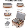 Bagsure 42L Travel Backpack, Hidden Straps, 3 Packing Cubes, Laptop