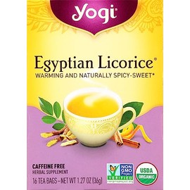 Yogi Tea, Egyptian Licorice, 16 Count, Packaging May Vary