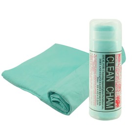 YSY Premium Chamois Cloth for Car - 1pack - Green Car Shammy Towel - 26”x17” - Super Absorbent Reusable Shammy Cloth for Car - Scratch-Free (26”x17”, Green)