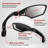 Hafny NEW Handlebar Bike Mirror, HD,Blast-resistant, E-bike Mirror, Glass Lens,
