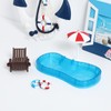 IMIKEYA Miniature Pool Decoration, Pack of 5 Miniature Accessories Pool