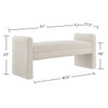 24KF Modern Boucle Teddy Lovely Bench, Upholstered Bed Bench Entryway