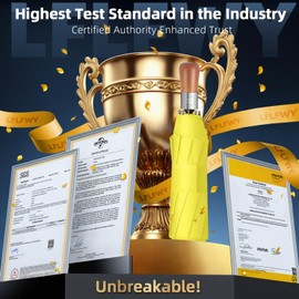 LFLFWY Compact Windproof Travel Umbrella- Large Light Automatic Open&Close Umbrellas for Rain,Triple Canopy Vented Portable Umbrellas for Men Women,Strong Wind Resistant Folding Umbrella 10 Ribs