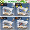 Gbekery Window Bird Feeder for Outdoors with Strong Suction Cups,