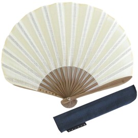 Nishikawa Shoroku Shoten Summer Gauze Fan, Women's, Women's, Present, Gift, Women's, Small Size, Shell-shaped, Luxury, Usuma-Egg