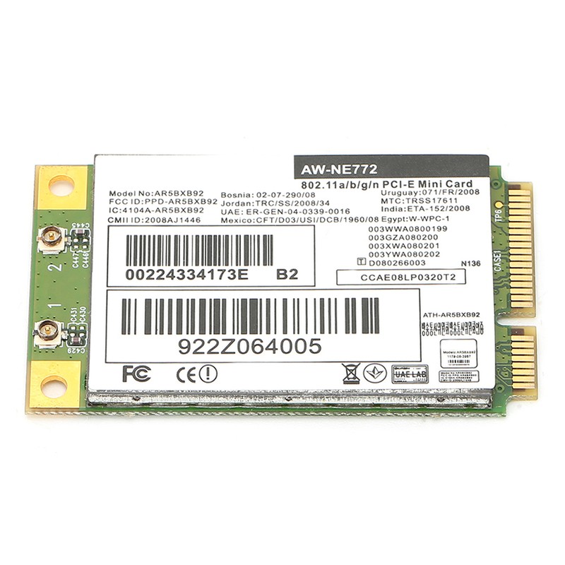 Wireless Network Card AR9280 AR5BXB92 DualBand 5G DriveFree Support for