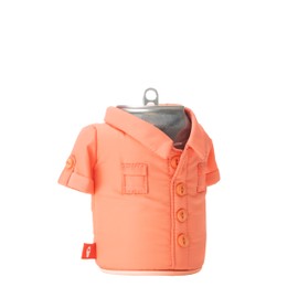 Puffin -The Skiff - Insulated 12 oz Can Cooler I Beer Bottle & Soda Can Insulator, Keep Drinks and Beverages Cold (Salmon)