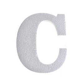 Homeford Craft EPS Foam Letter Cut Out "C", 4-3/4-Inch, 12-Count