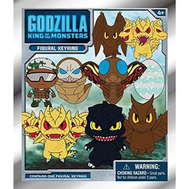 Godzilla King of The Monsters 3D Foam Collectible Bag Clip in Blind Bag, Multi-Colour