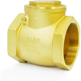 MYWERO 3"NPT Horizontal Brass Check Valve - Prevents Water Backflow, Suitable for Sewage Pumps & Air Compressors (DN80)