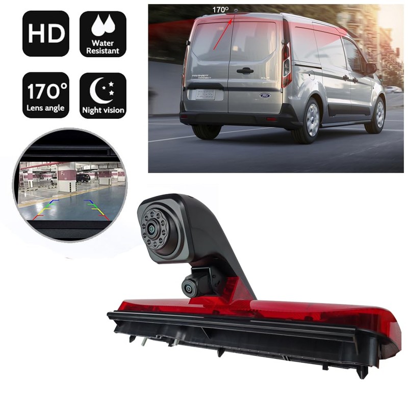 HD Auto Transporter Caravan Van Brake Light Roof Rear View