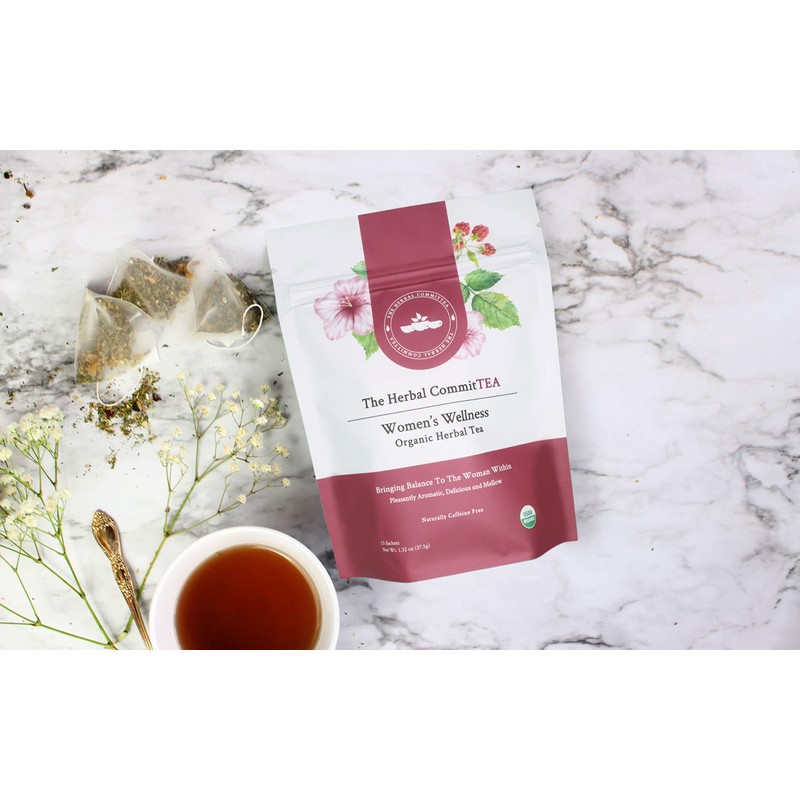 The Herbal CommitTea Women's Wellness Organic Herbal Tea