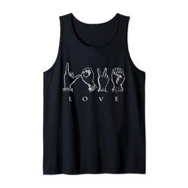 LOVE - Deaf Pride American Sign Language ASL Style Tank Top