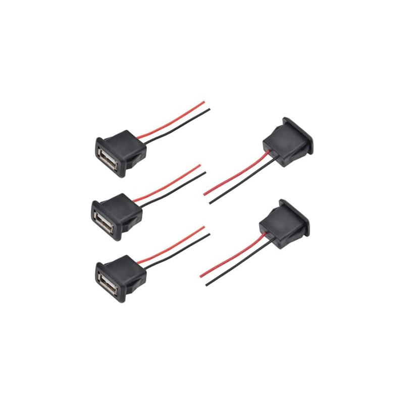 3A 2 Pin USB Female 2 Wire USB Female with