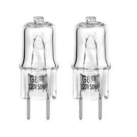 Microwave Oven Bulbs,Light Bulb for GE Microwave Oven- Fits for GE Over The Stove Range Microwave Hood,G8/50W/120V,Night Light/Stove Light Bulbs,Replaces WB08X10051 WB08X10057,2-Pack
