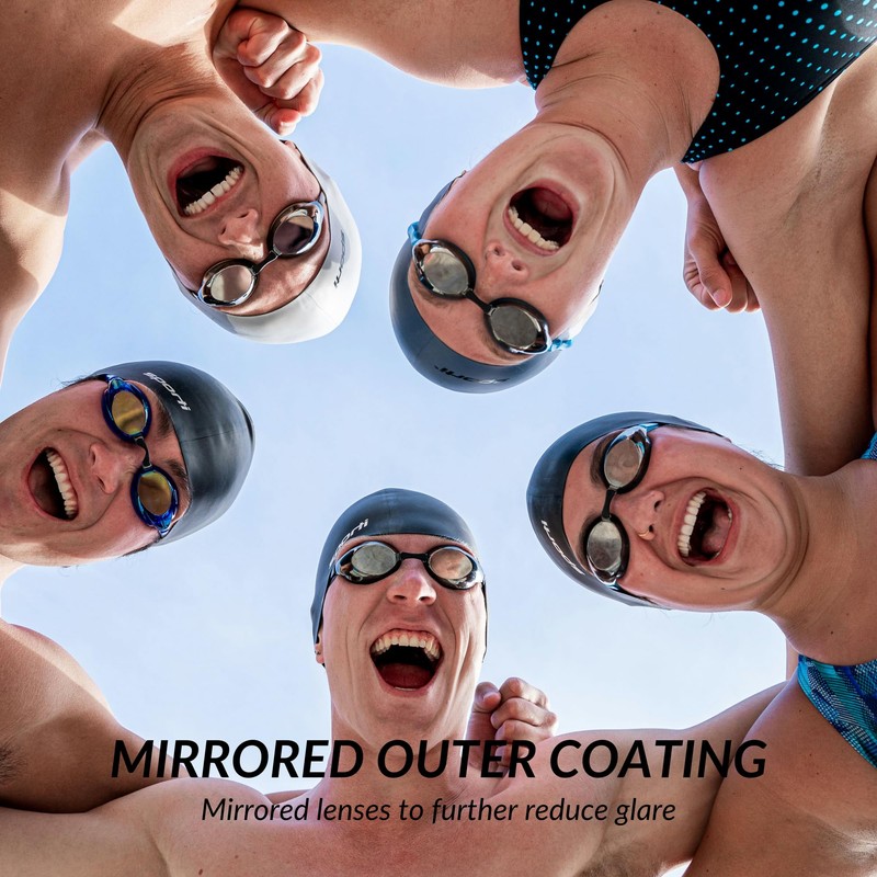 Sporti Antifog Swedish Mirrored Goggle + Bungee Strap - Gold