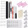 THE9SHOP 140 Accesorios De Uñas Polygel Para Manicura Moldes,tips Set