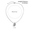 Carufin Boho Teardrop Necklace Drop Pendant Necklace Water Drop Statement