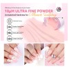 Saviland Polvo Acrílico Rosa 30g, Uñas Acrílicas, Keratina
