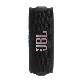 JBL FLIP 7 / Portable Speaker/Bluetooth Compatible/IP68 Dustproof and Waterproof/USB-C/App Compatible/Lanyard and Carabiner included/AURA CAST Multi-Speaker Connection/Funky Black / JBLFLIP7BLKO