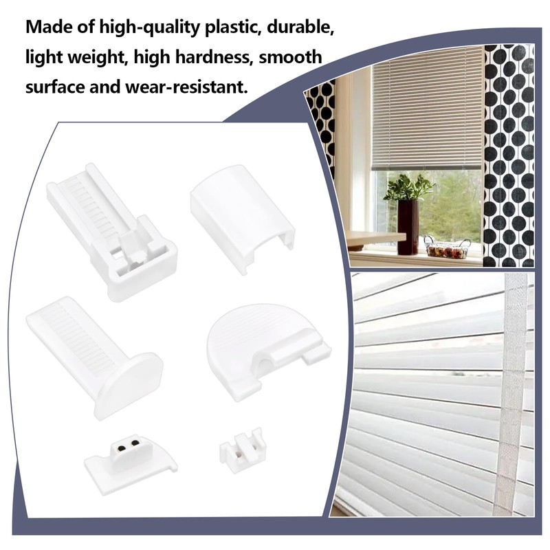 Create idea 2Sets Pleated Blind Replacement Set Clamp Support Pleated