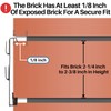 9 Pack Brick Wall Clips for Hanging Pictures Wall Spring