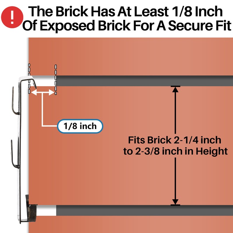 9 Pack Brick Wall Clips for Hanging Pictures Wall Spring