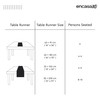 Encasa XO Table Runner | Pure Cotton with Hemstitch Design