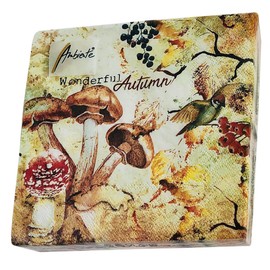 20-ct 13x13 Mushroom Napkins for Decoupage Vintage Fall Napkins Thanksgiving Paper Napkins Disposable Fall Napkins Fall Paper Napkins Fall Cocktail Napkins Autumn Napkins Thanksgiving Napkins